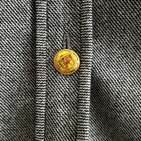 ESCADA Virgin Wool Herringbone Quiet Luxury Powersuit Blazer and Trousers SZ 34 - Picture 5 of 14